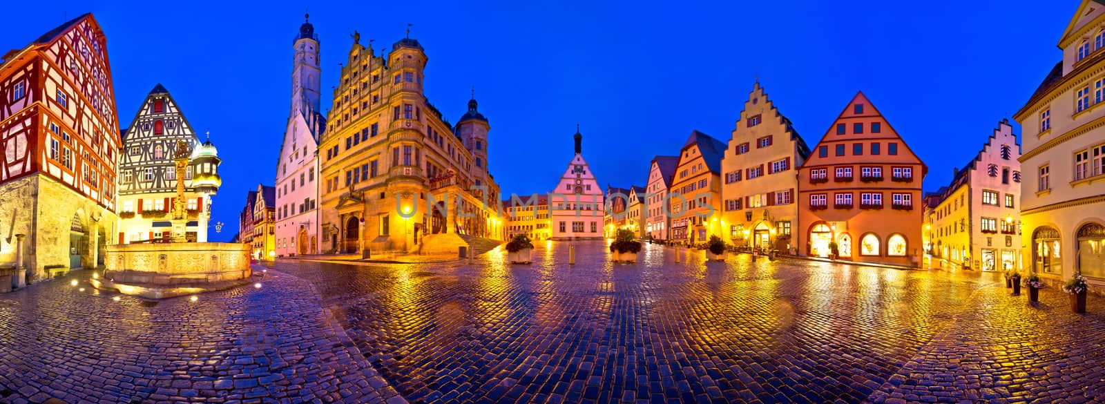 Main square (Marktplatz or Market square) of medieval German tow by xbrchx