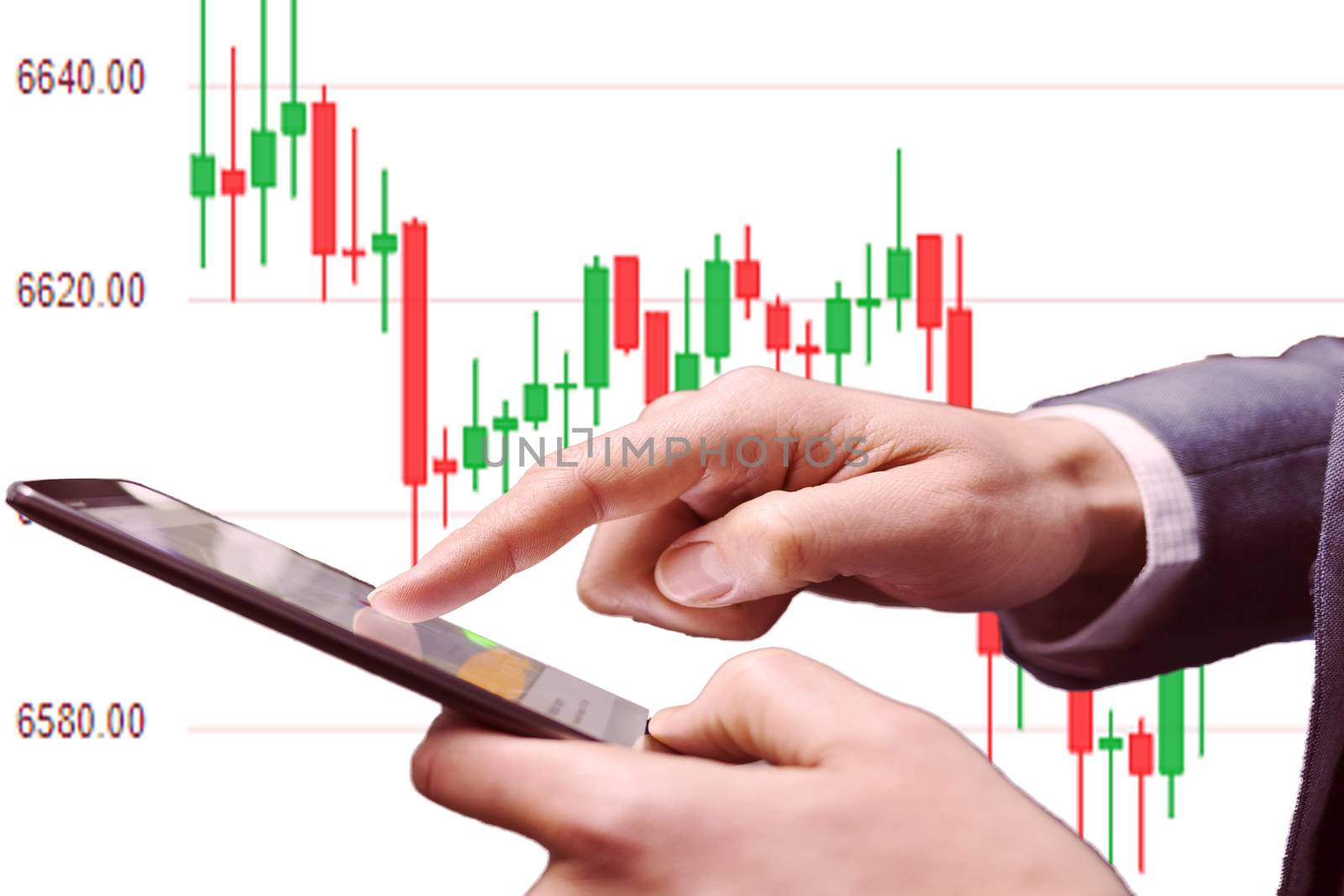 Making trading online on the smart phone.  by Audy0073