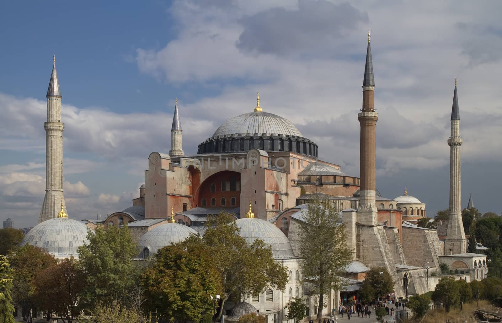 View on the Hagia Sophia in Istanbul Turkey