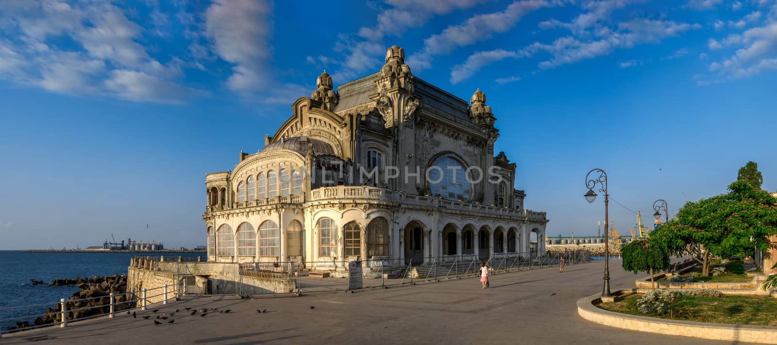 Constanta, Romania – 07.09.2019.  The Old Casino in Constanta, Romania, on a sunny summer morning