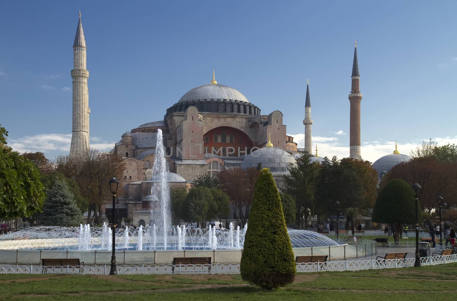 View on Hagia Sophia in Istanbul Turkey