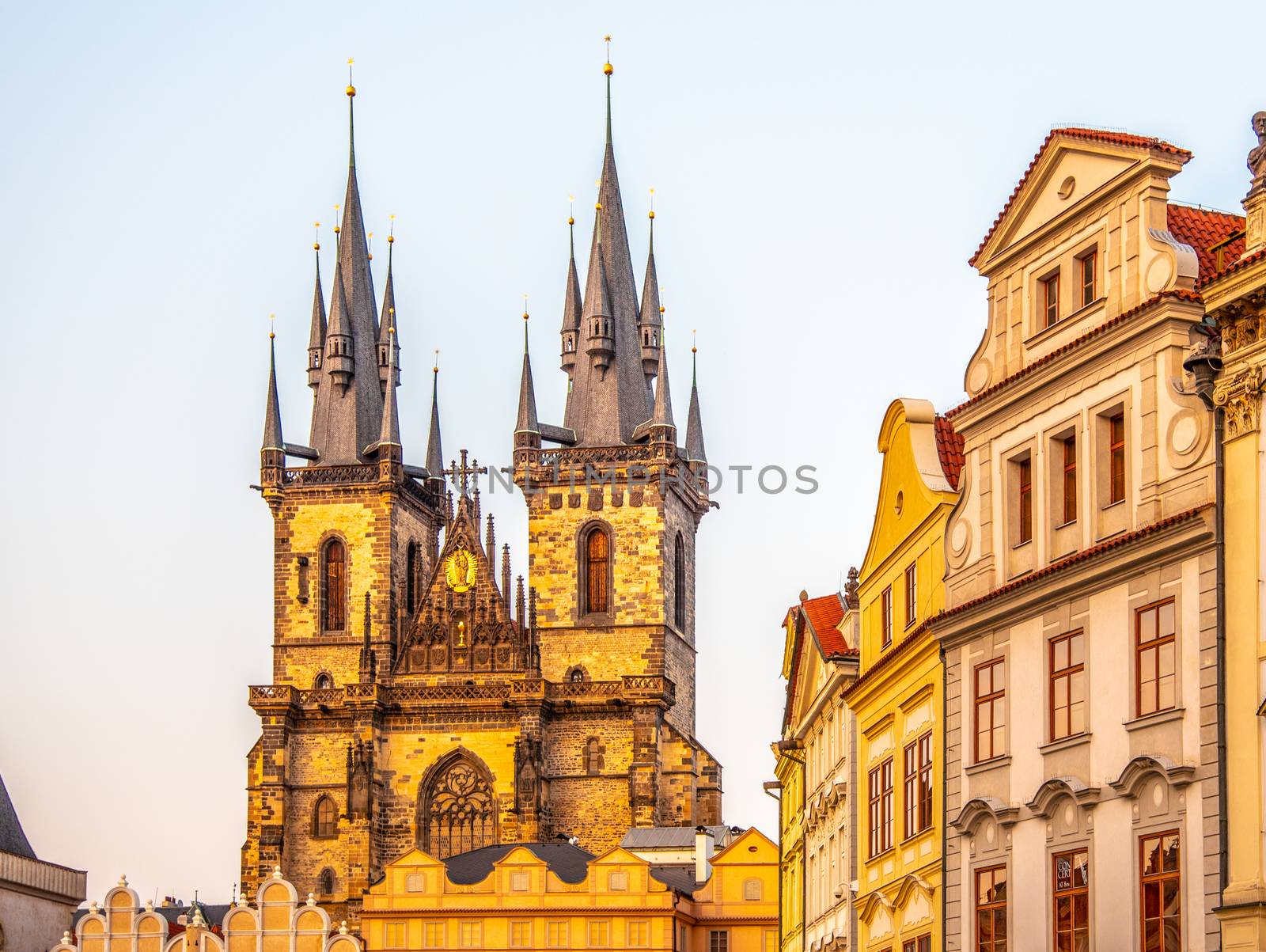 Church of Our Lady before Tyn at Old Town square, Czech: Staromestske namesti, in Prague, Czech Republic by pyty