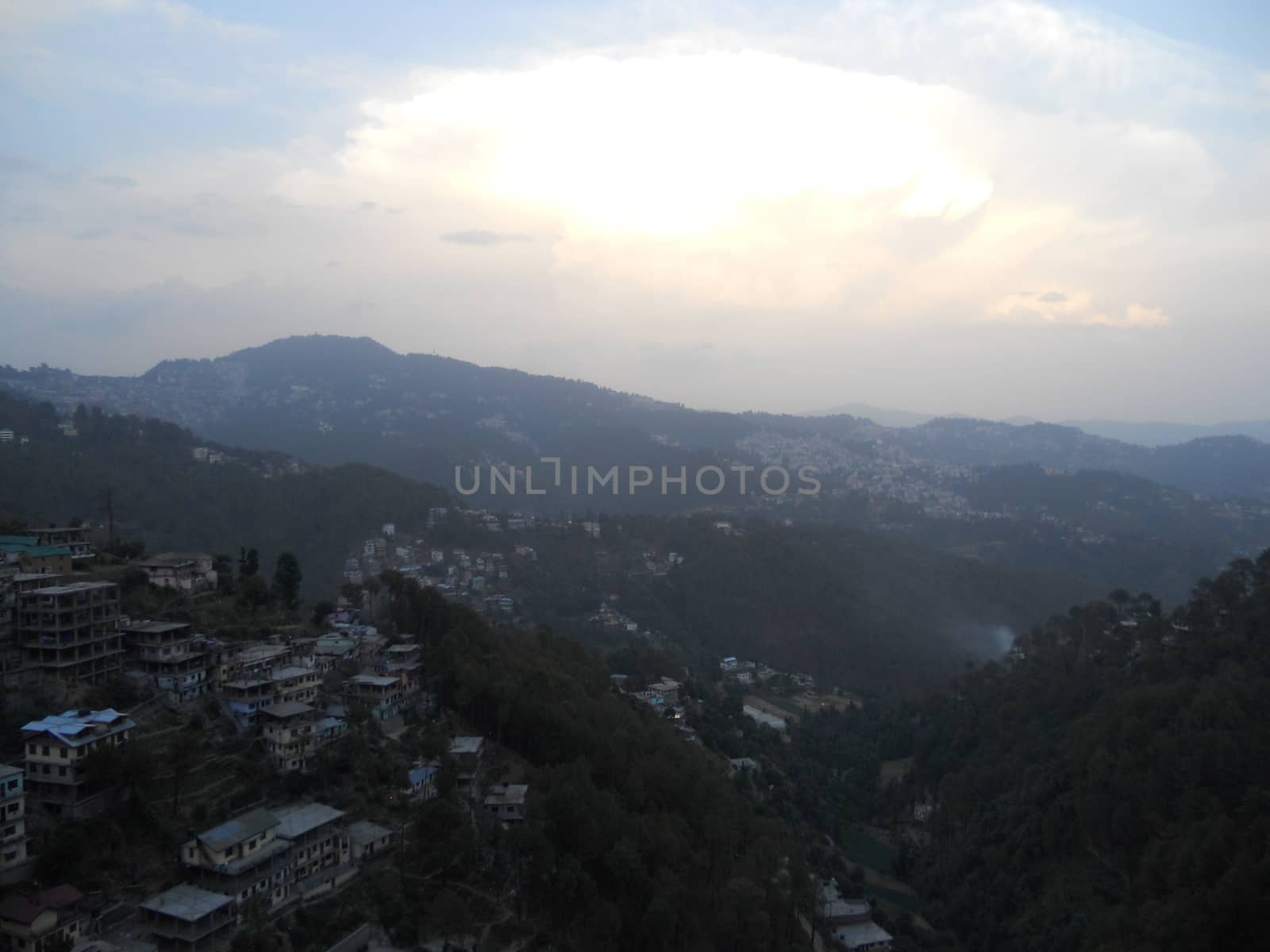 a natural vista of a valley