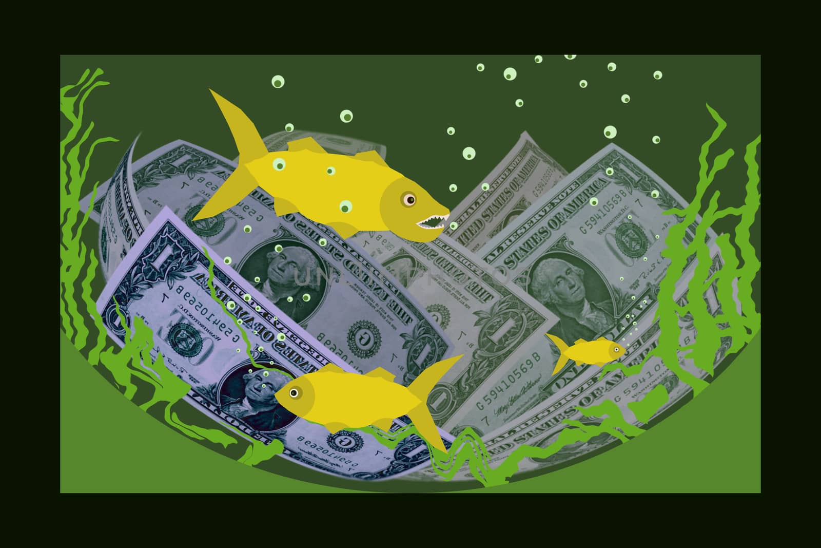 Predatory fish of business by creativ000creativ