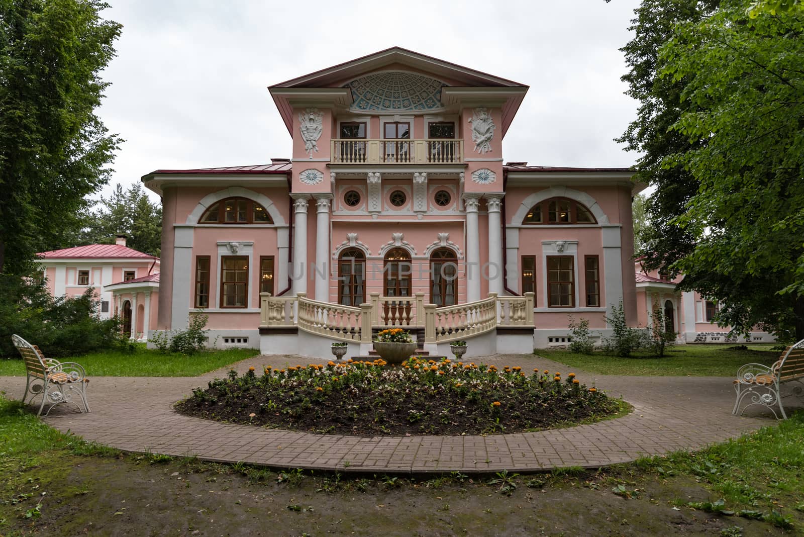 Vologda, Russia - July 28, 2019: The old manor of the Bryanchaninov family. Vologda region, Russia