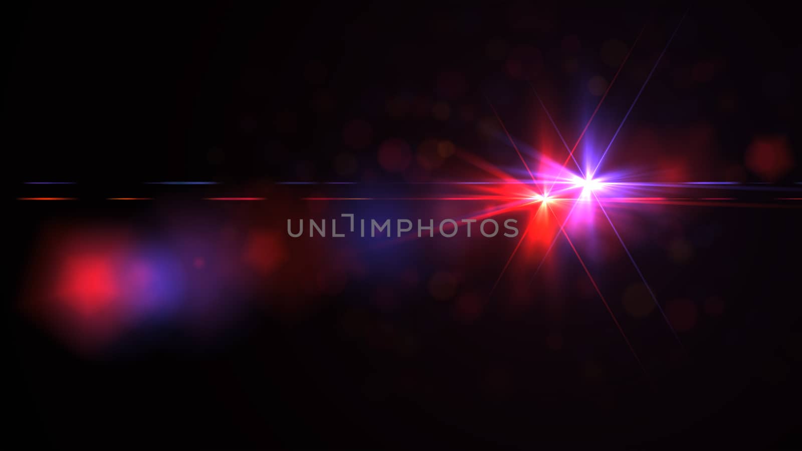 Abstract background with lights in space, 3d rendering by nolimit046