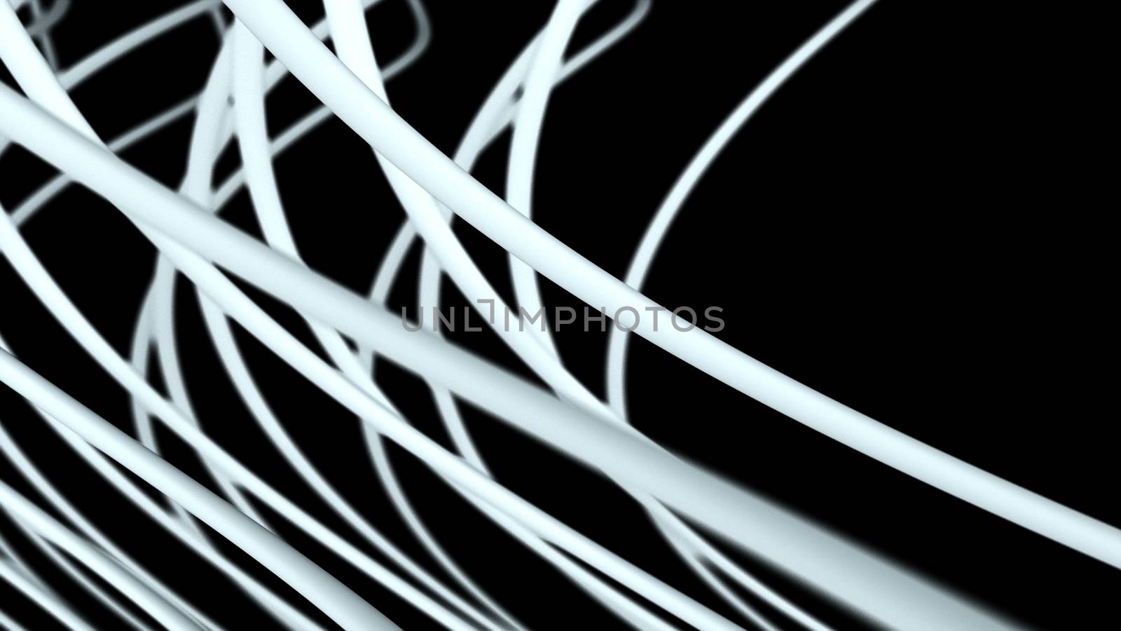 Twisting cylindres, close up view of object, 3d rendering, computer generated background by nolimit046