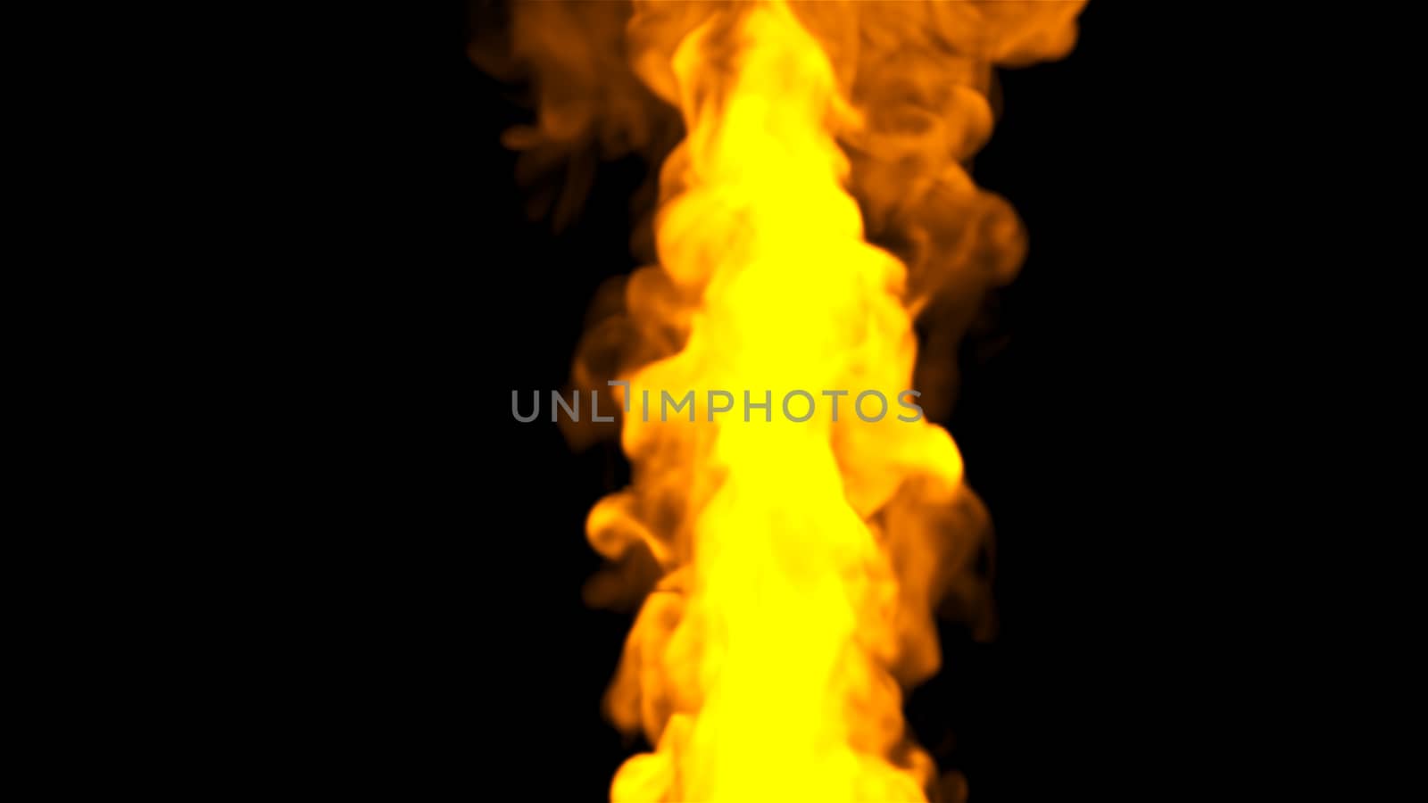 Bright smoke pillar in space, modern abstract 3d rendering background, computer generated illustration