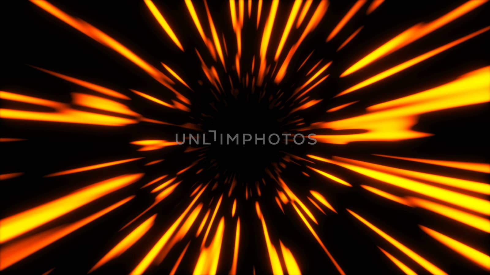 Abstract fast hyper warp neon tunnel, moving in space and time, distortion of space, traveling in space, 3d render by nolimit046