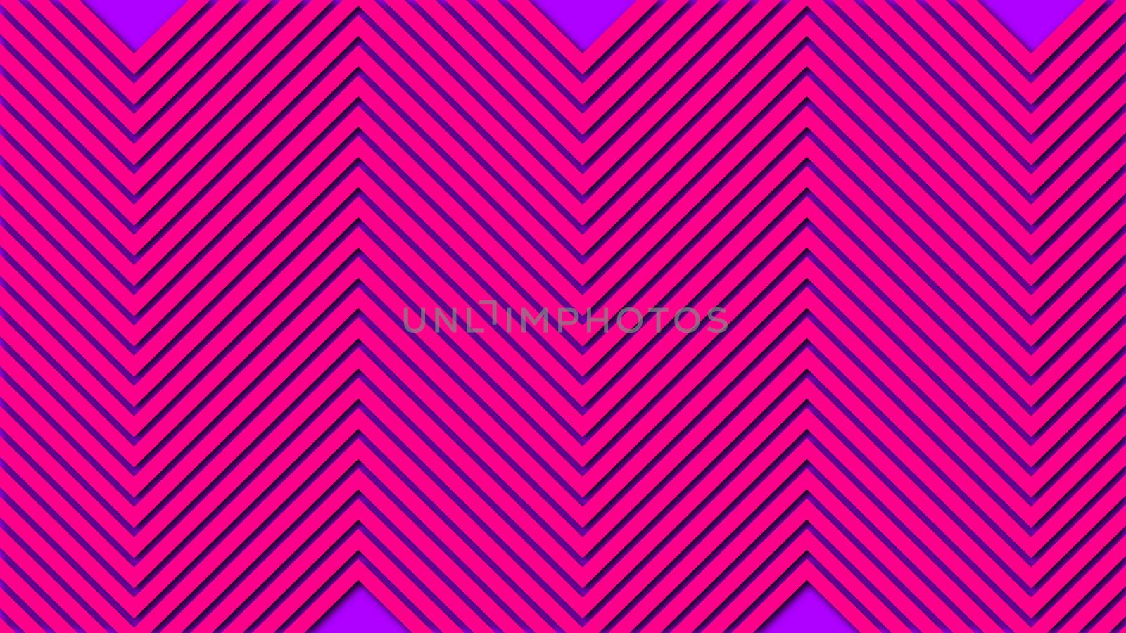 Zig zag shapes with horizontal lines, bright festive stripes, sharp and jagged waves, 3d rendering backdrop