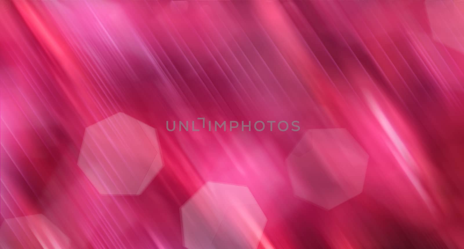 Abstract polygonal highlights on linear background with light effect, bokeh and stripes particles, 3d rendering spring background