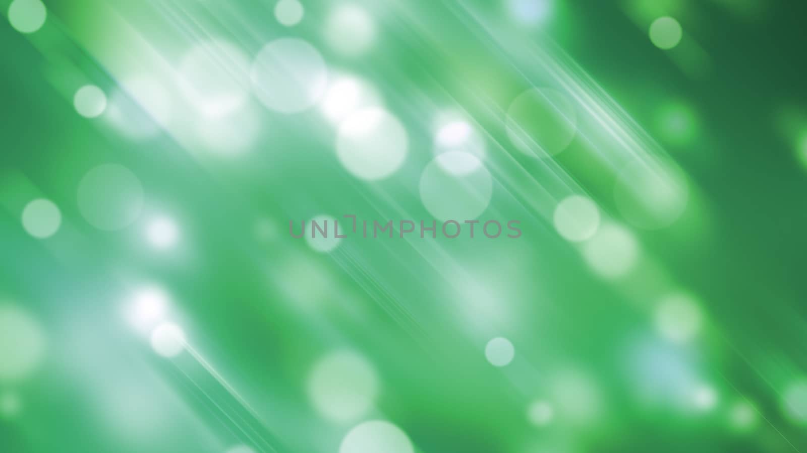 Abstract bright background with light effect, bokeh and stripes particles, 3d rendering spring background