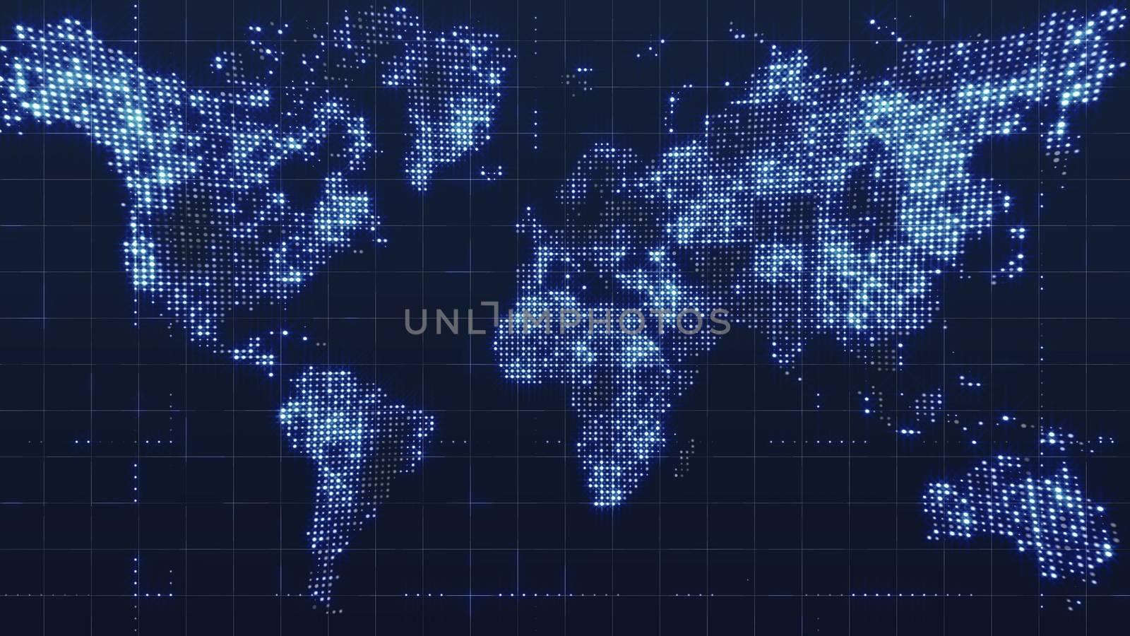 Global technology world map, flat Earth, globe worldmap icon, 3d rendering backgroung