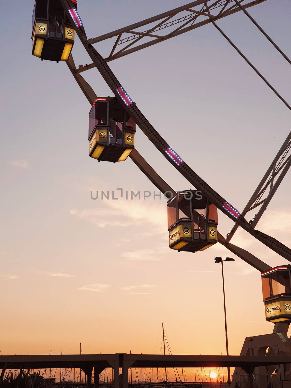 Rimini Big Wheel Sunset by tomarencibia