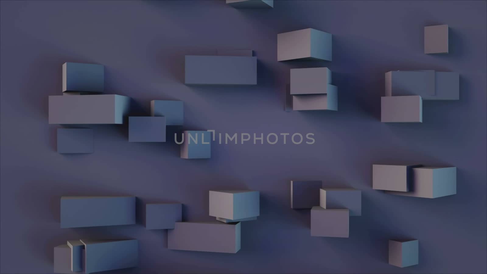 3d rendering background with rectangular shapes with different sizes of elements, computer generated