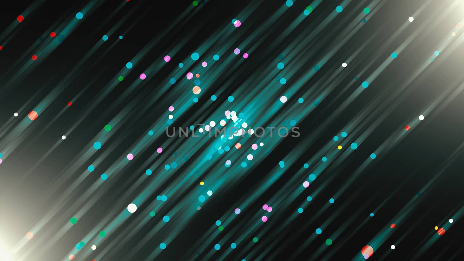 Abstract glitter background with bokeh effect and bright shiny particles, 3d render by nolimit046