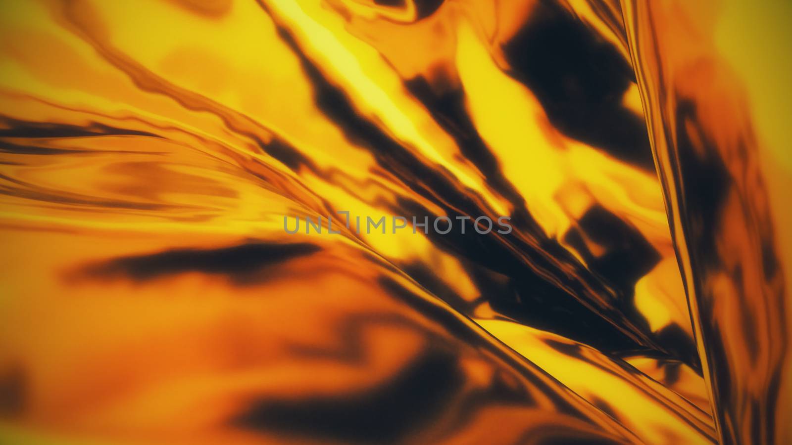 Beautiful gold wavy cloth, computer generated background, 3d render backdrop by nolimit046