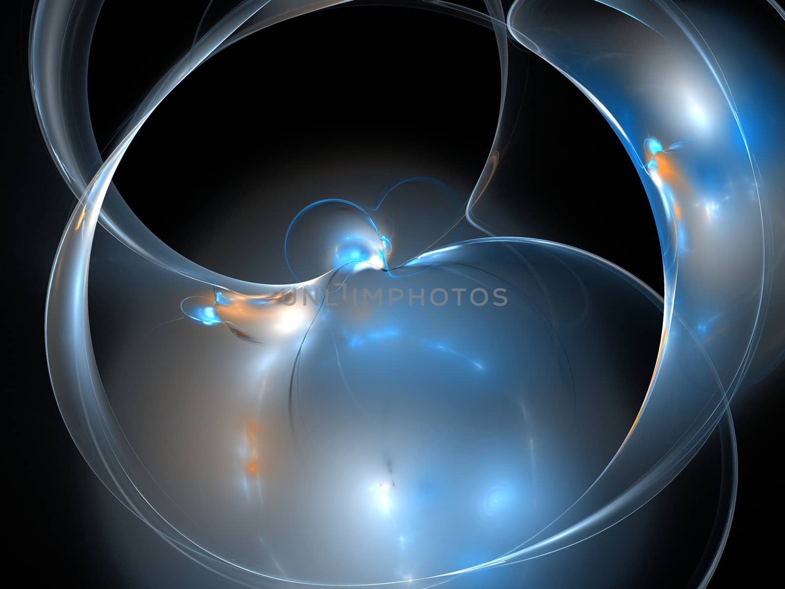 Abstract fractal light background. Digital 3d rendering by nolimit046