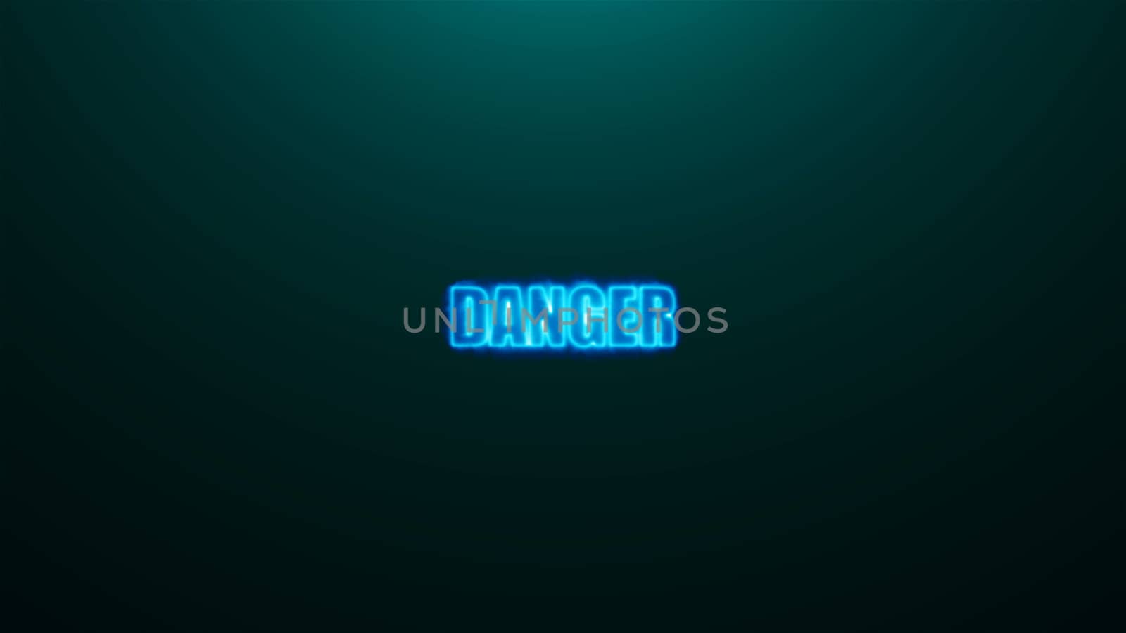 Letters of Danger text on background with top light, 3d render background, computer generating by nolimit046