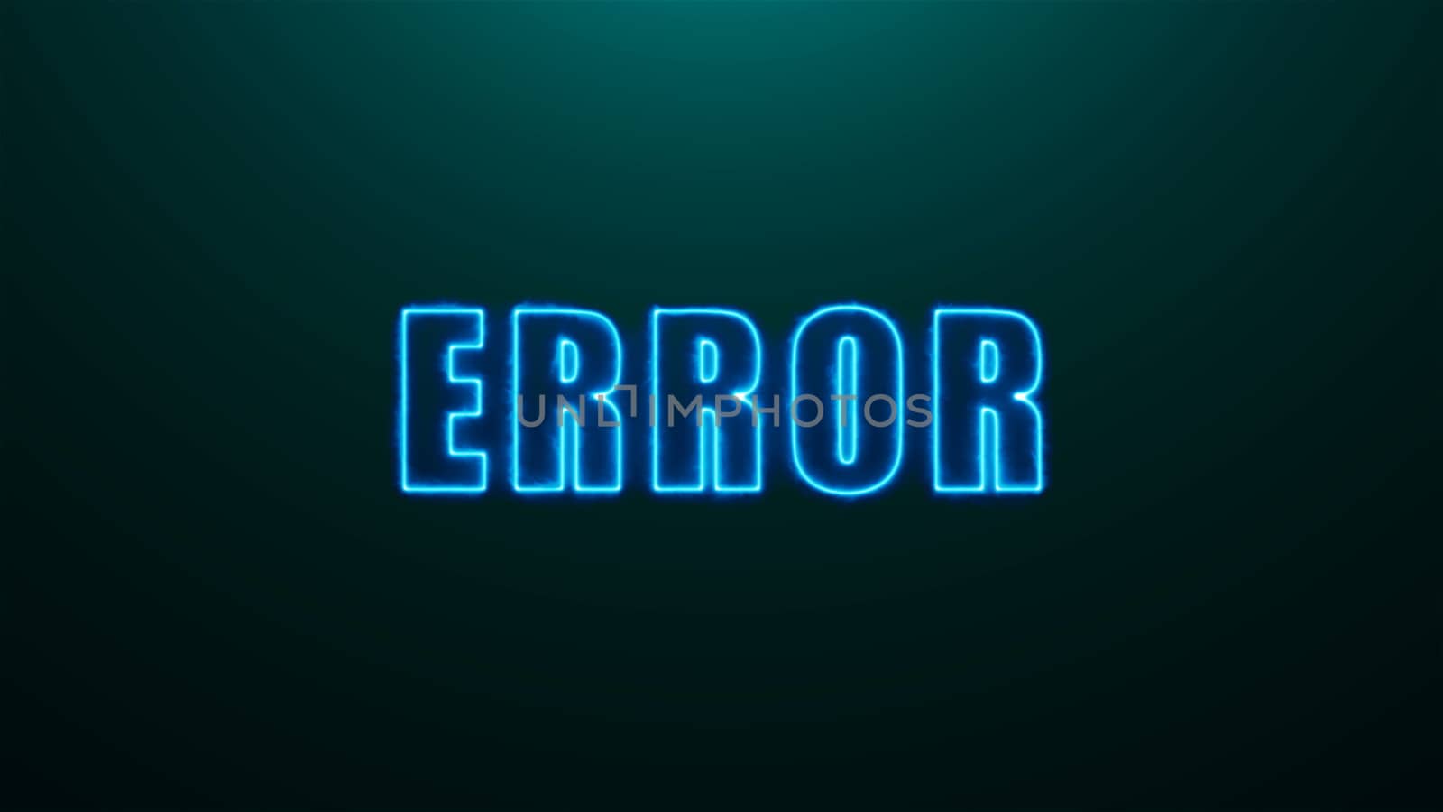 Letters of Error text on background with top light, 3d render background, computer generating for gaming by nolimit046