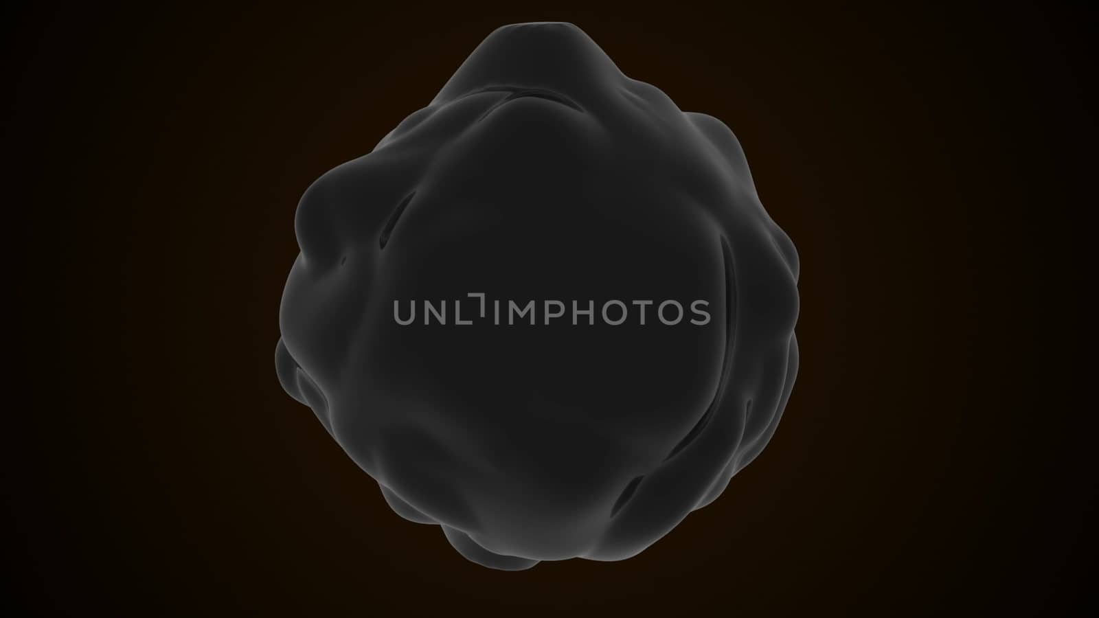 Abstract background with organic form, virus, digital 3d rendering, concept design for science, technology