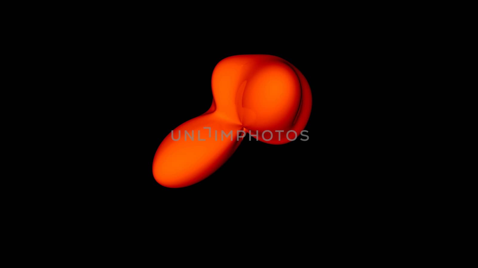 Abstract backdrop with organic form, digital 3d rendering, concept design for science, technology