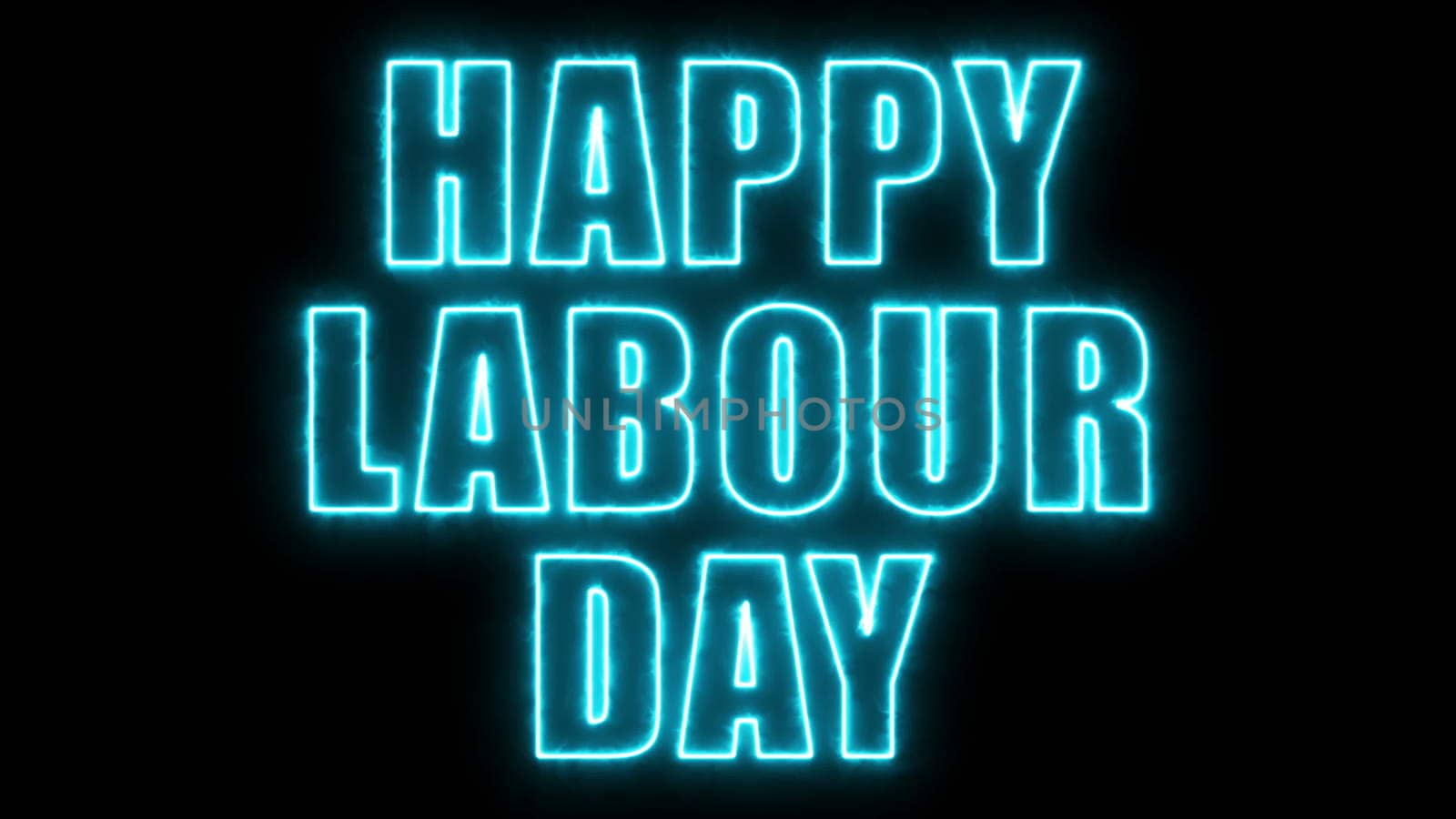 Happy labour day text, 3d rendering backdrop, can be used for holidays festive design by nolimit046