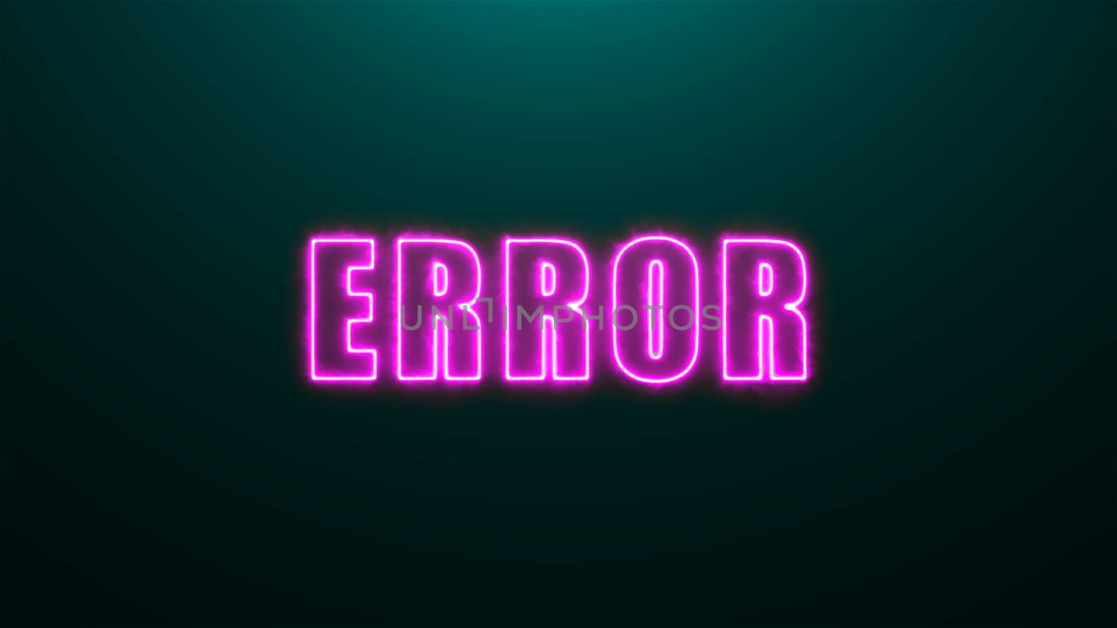 Letters of Error text on background with top light, 3d render background, computer generating for gaming by nolimit046