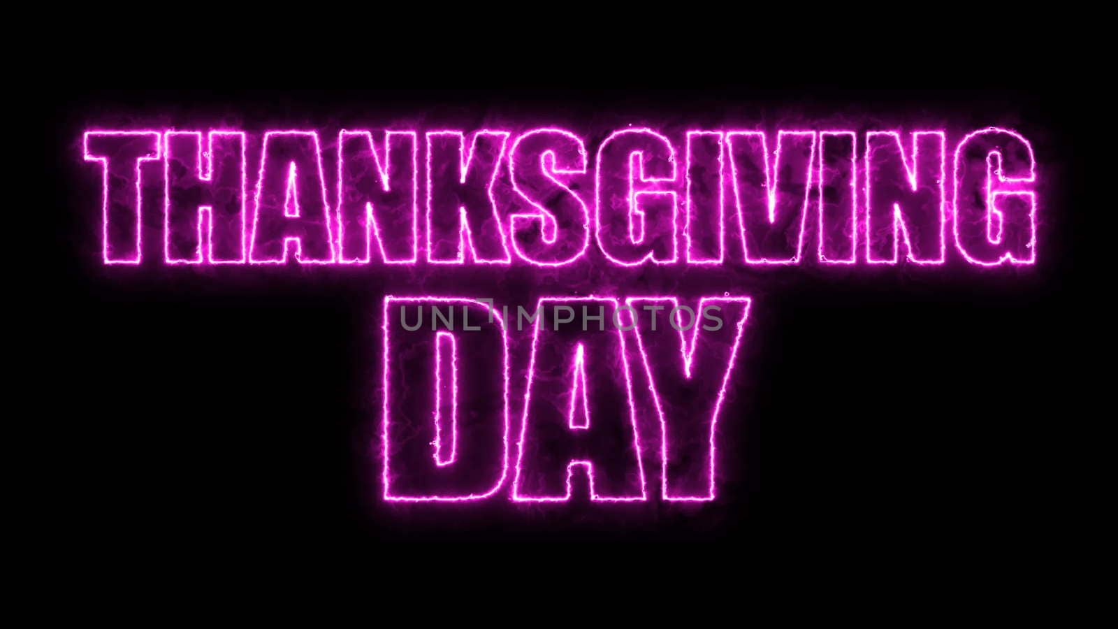 Thanks giving day text, 3d rendering backdrop, computer generating, can be used for holidays festive design by nolimit046