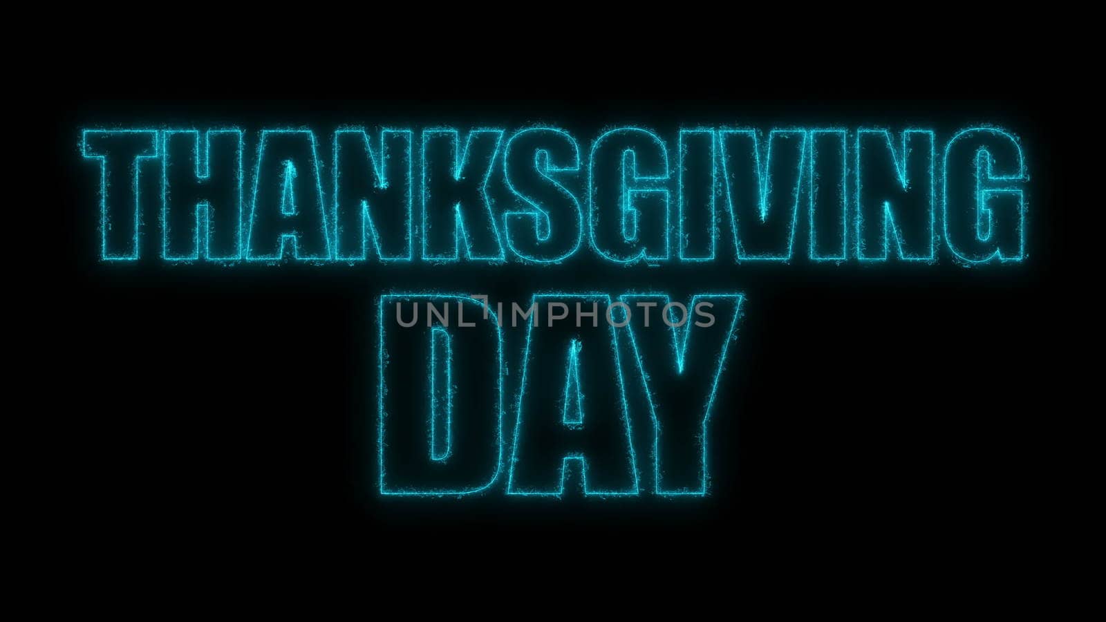 Thanks giving day text, 3d rendering background, computer generating, can be used for holidays festive design