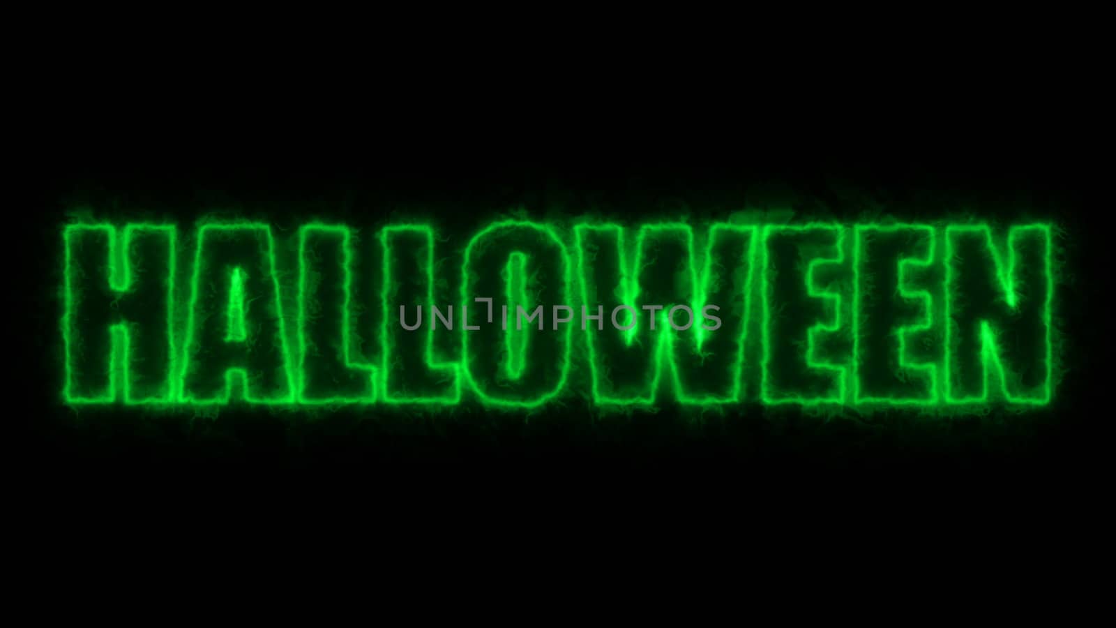 Halloween text, 3d rendering background, computer generating, can be used for holidays festive design