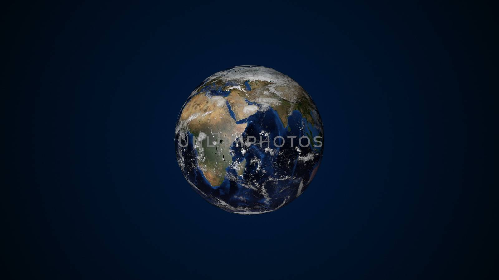 3d planet earth with some clouds, different continents, computer generated render background by nolimit046