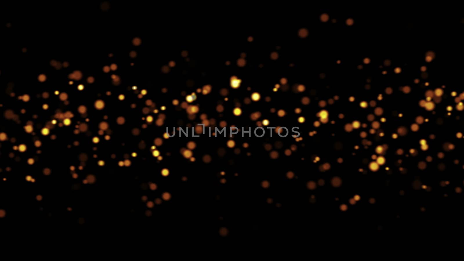 Abstract flying bright particles in space, computer generated abstract background, 3D render by nolimit046