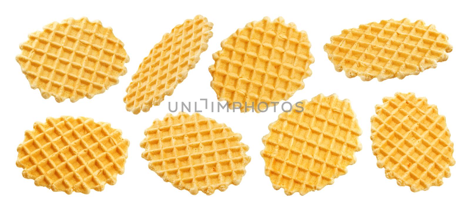 Belgian waffles isolated on white background by xamtiw