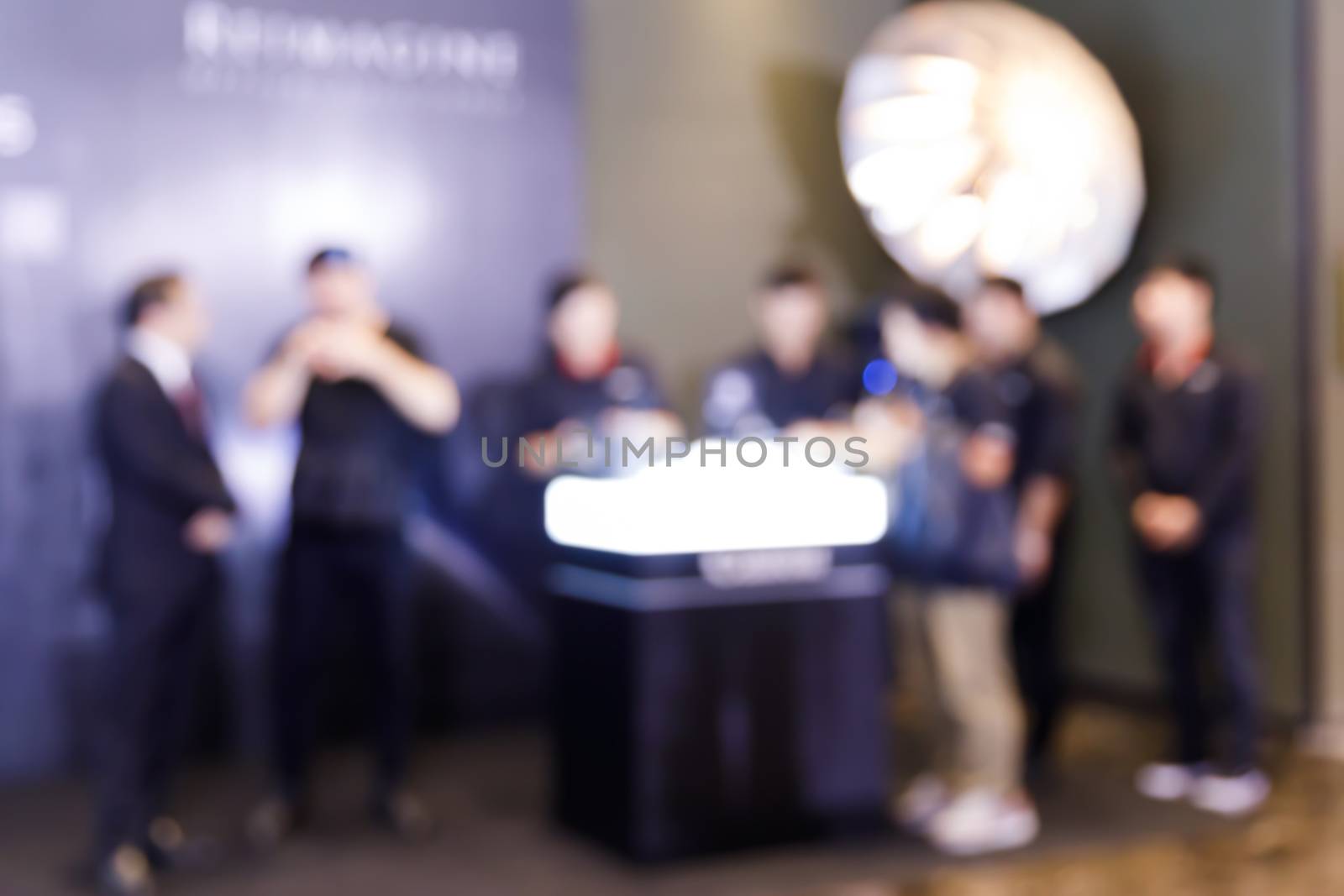 Blur people in press conference event by smuay