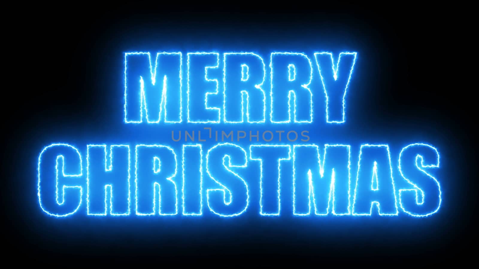 Merry christmas text on black, 3d render background, computer generating for holidays festive design by nolimit046