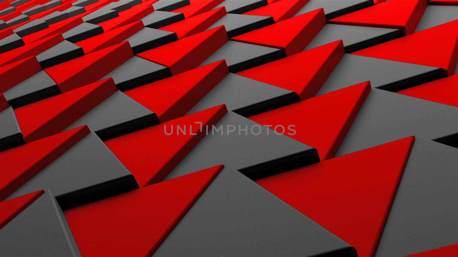 Waving smooth polygonal surface, computer generated modern abstract background, 3d rendering