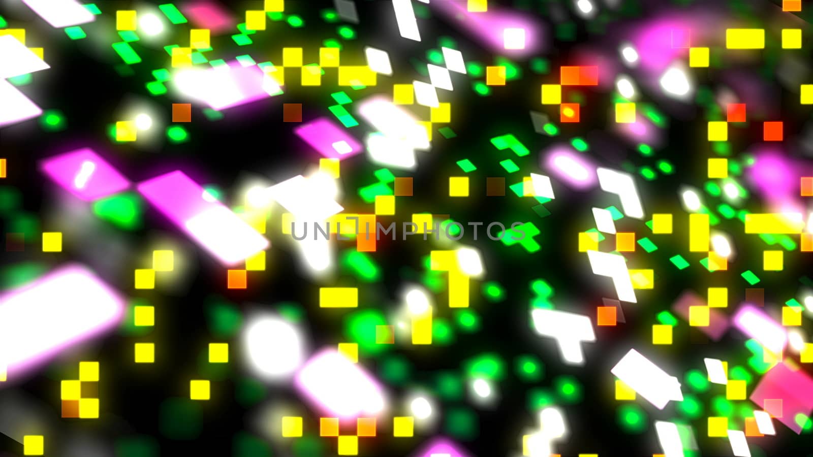 3d background with abstract surface with squares in space, 3d render illustration for business or technology by nolimit046