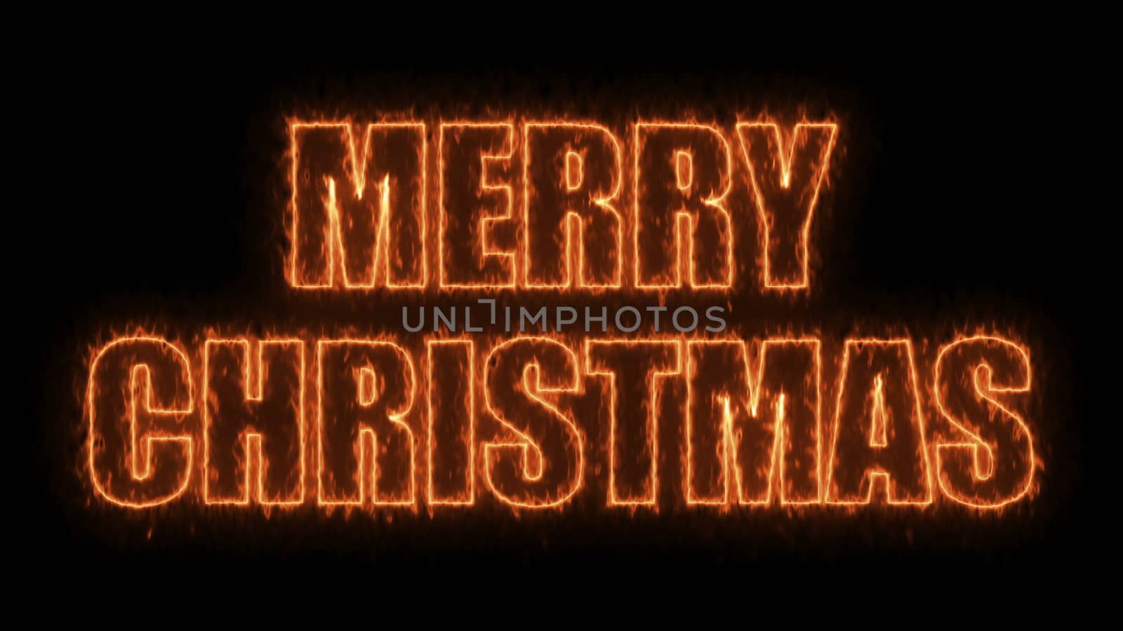 Merry christmas text on black, 3d render background, computer generating for holidays festive design by nolimit046