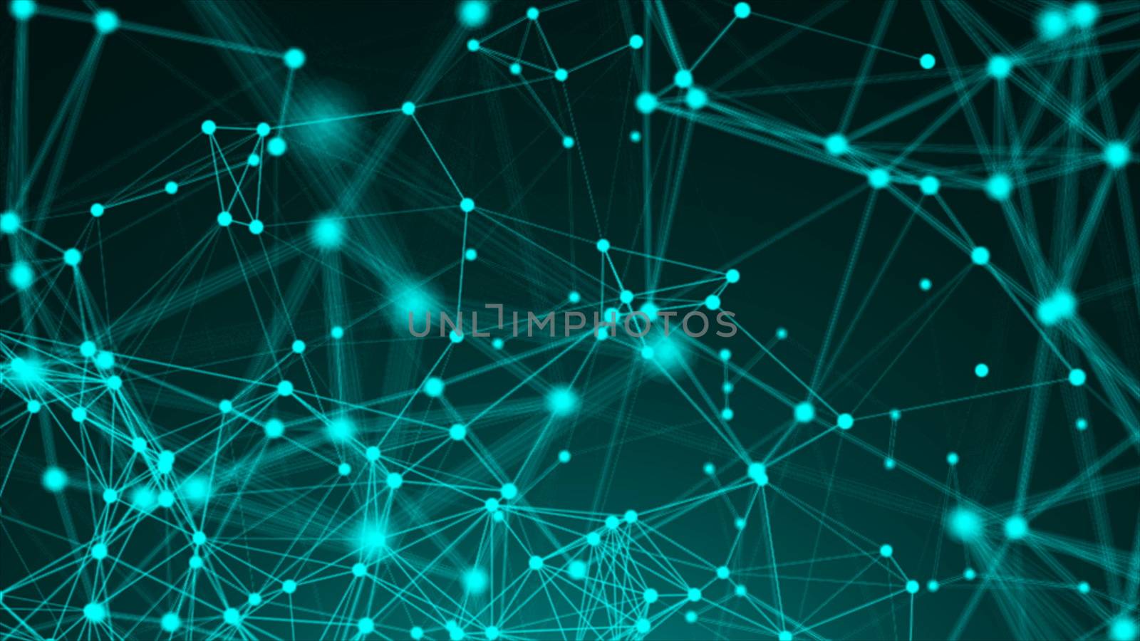 Abstract polygonal space with low polygons. Background with connecting dots and lines. Connection structure. 3d render by nolimit046