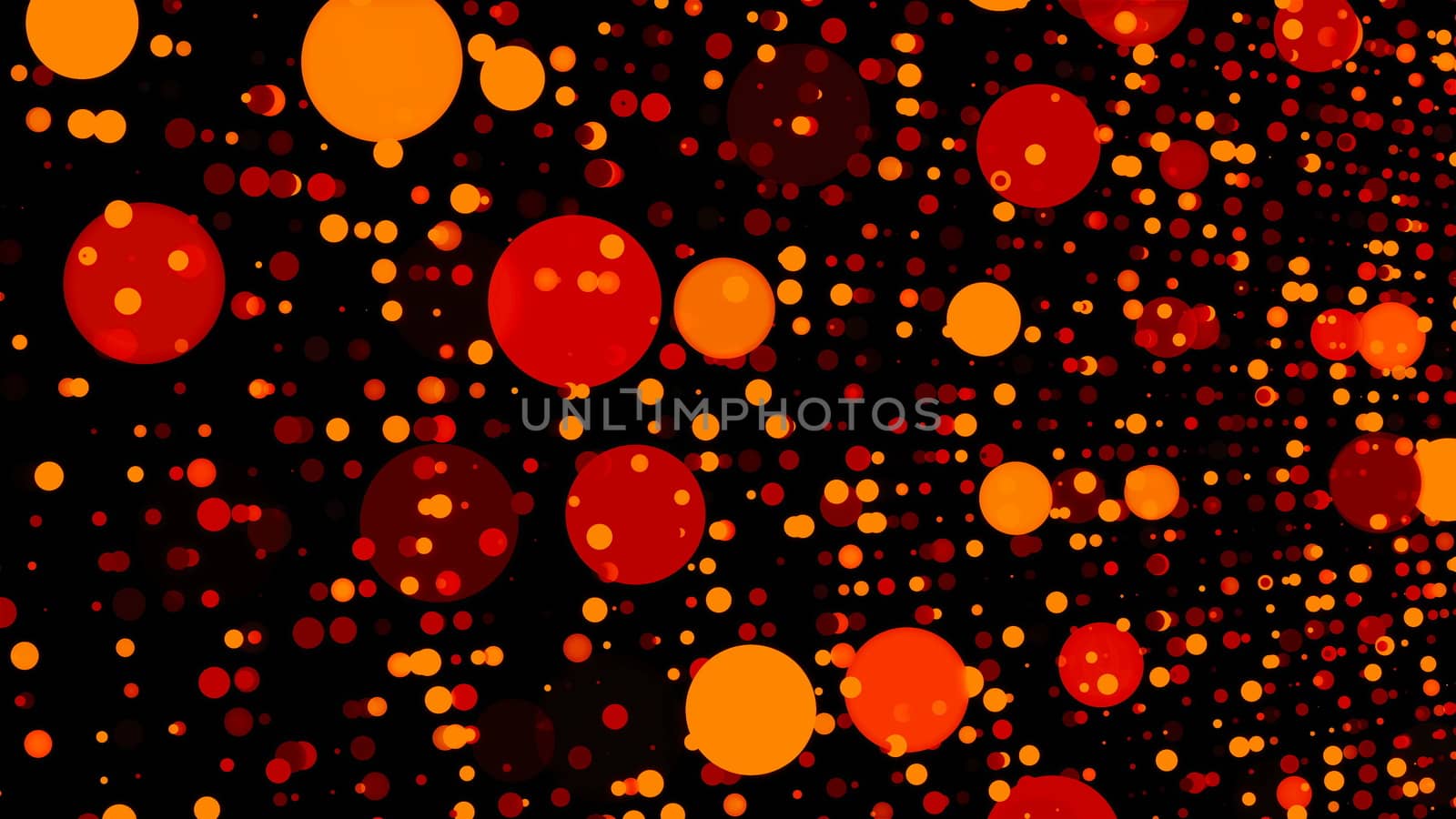 Digital world data space dots - modern abstraction, computer generated background, 3D rendering