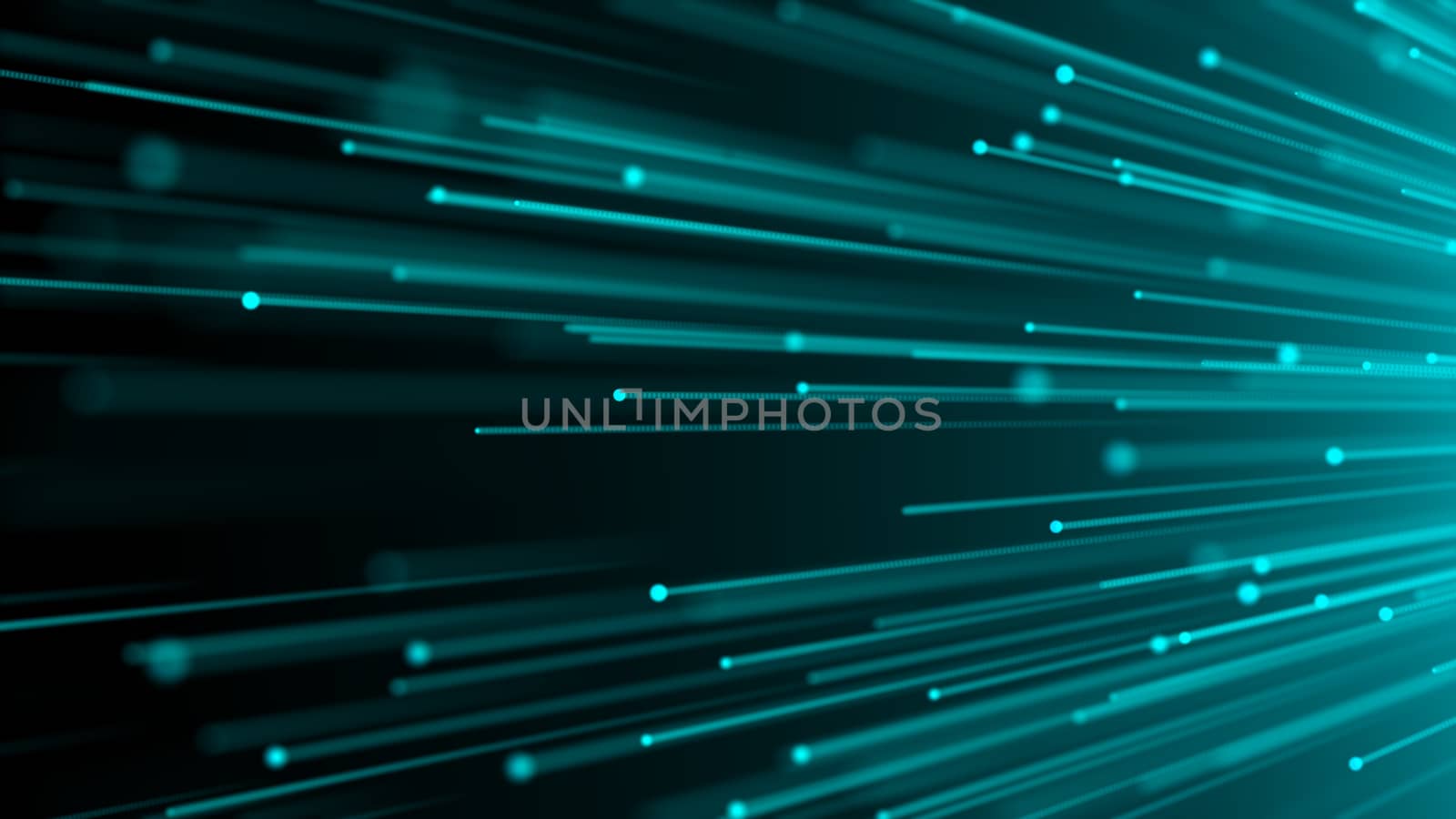 3d image concept of optical fiber, glare effect on tips of optical fiber, 3d rendering background, computer generated backdrop