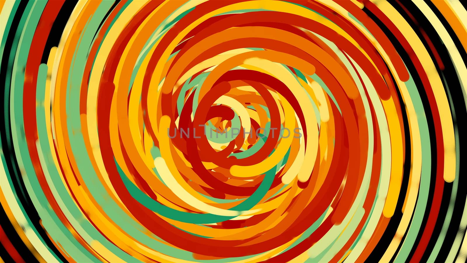 Bright colorful circle lines, cartoon style backdrop, computer generated modern abstract background, 3d render by nolimit046