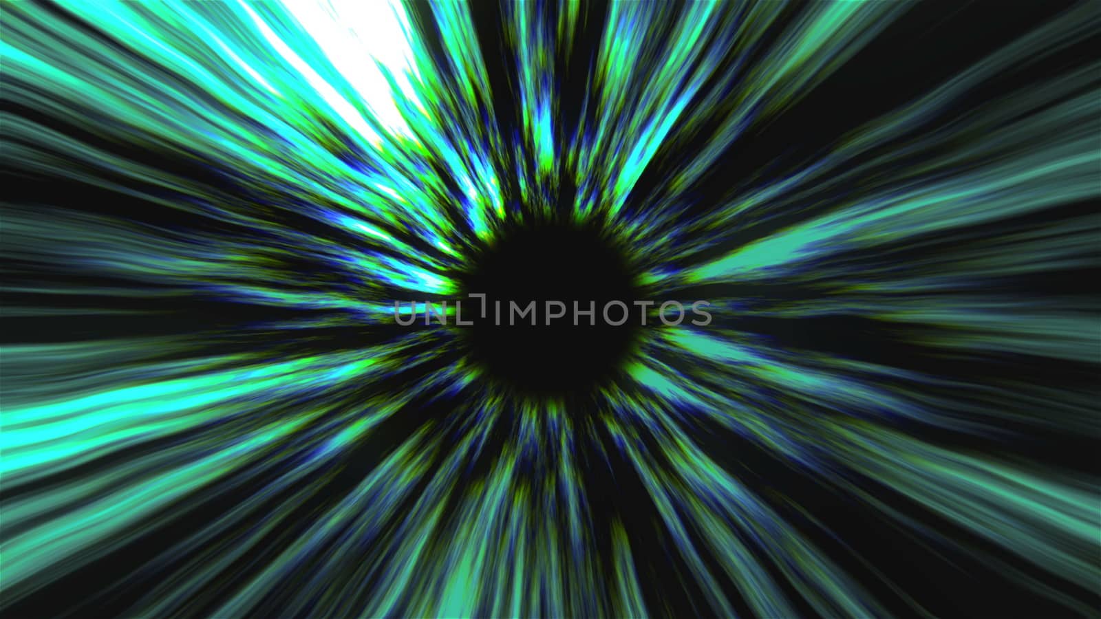 Abstract black hole, time warp, distortion of space, traveling in space, 3d rendering backdrop by nolimit046