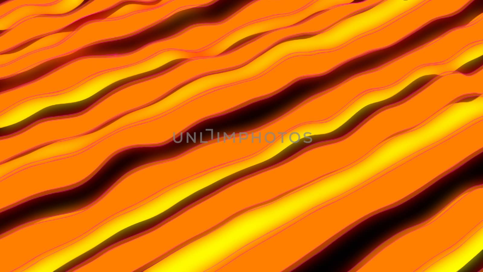 Orange stripes - 3d rendering close up view threads of cloth, computer generating by nolimit046