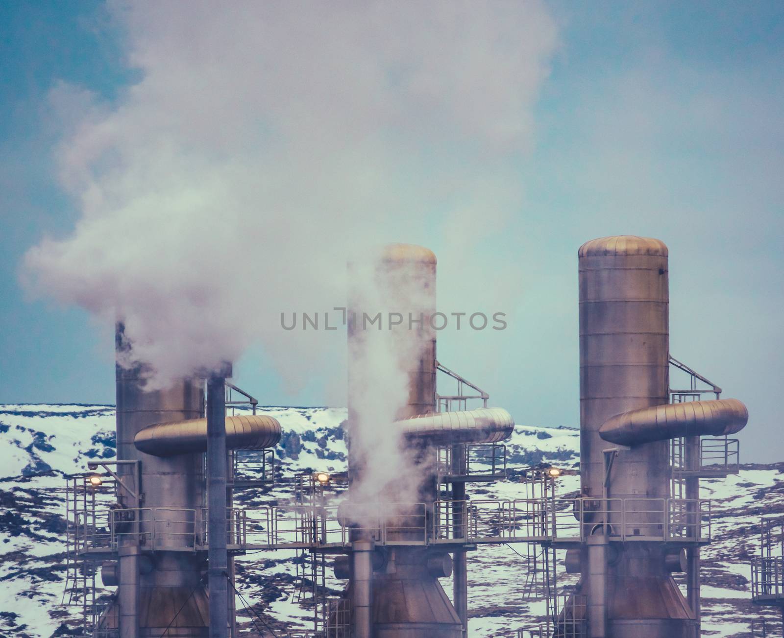 Geothermal Power Station by mrdoomits