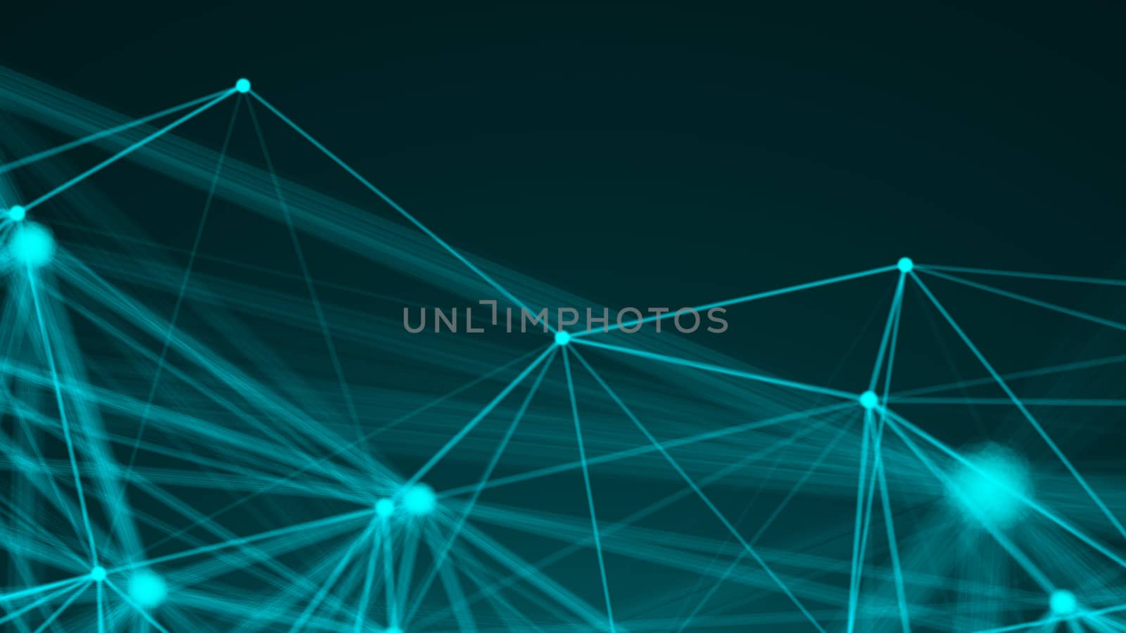 Abstract connection dots. Technology background. Network concept. 3d rendering