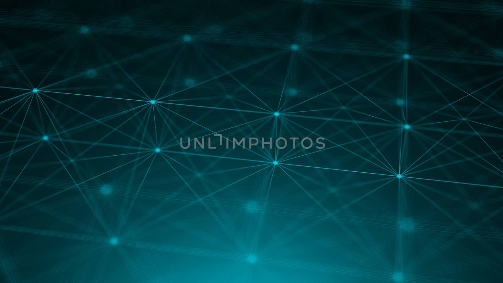 Abstract connection dots. Technology background. Network concept. 3d rendering