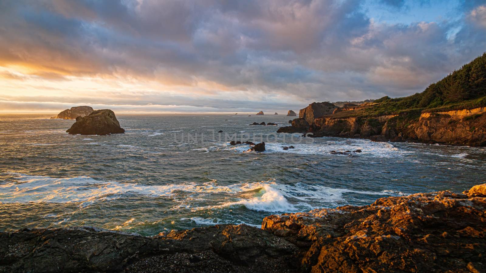 A Colorful Sunset at a Northern California Beach. by backyard_photography