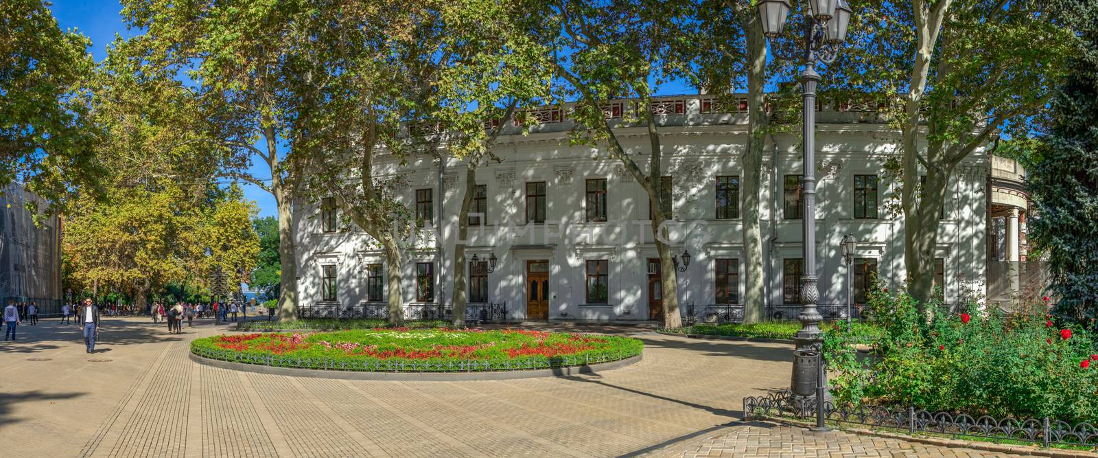 Odessa, Ukraine - 10.14.2019. Odessa Boulevard, Ukraine, on a sunny autumn day